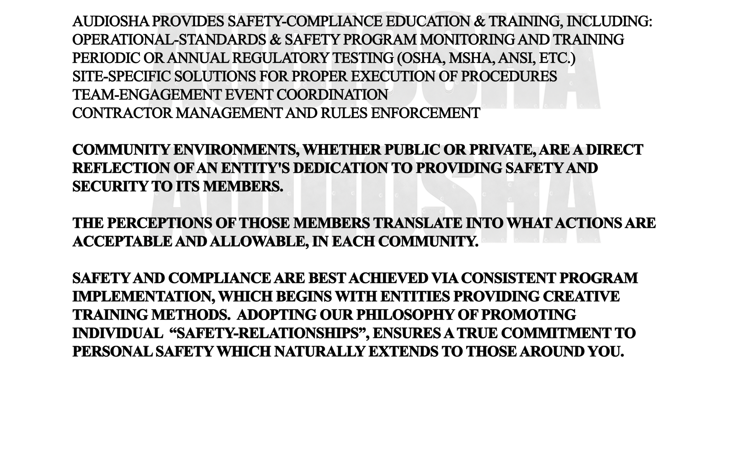 ©2025 THE SAFETY RELATIONSHIP EXPERTS